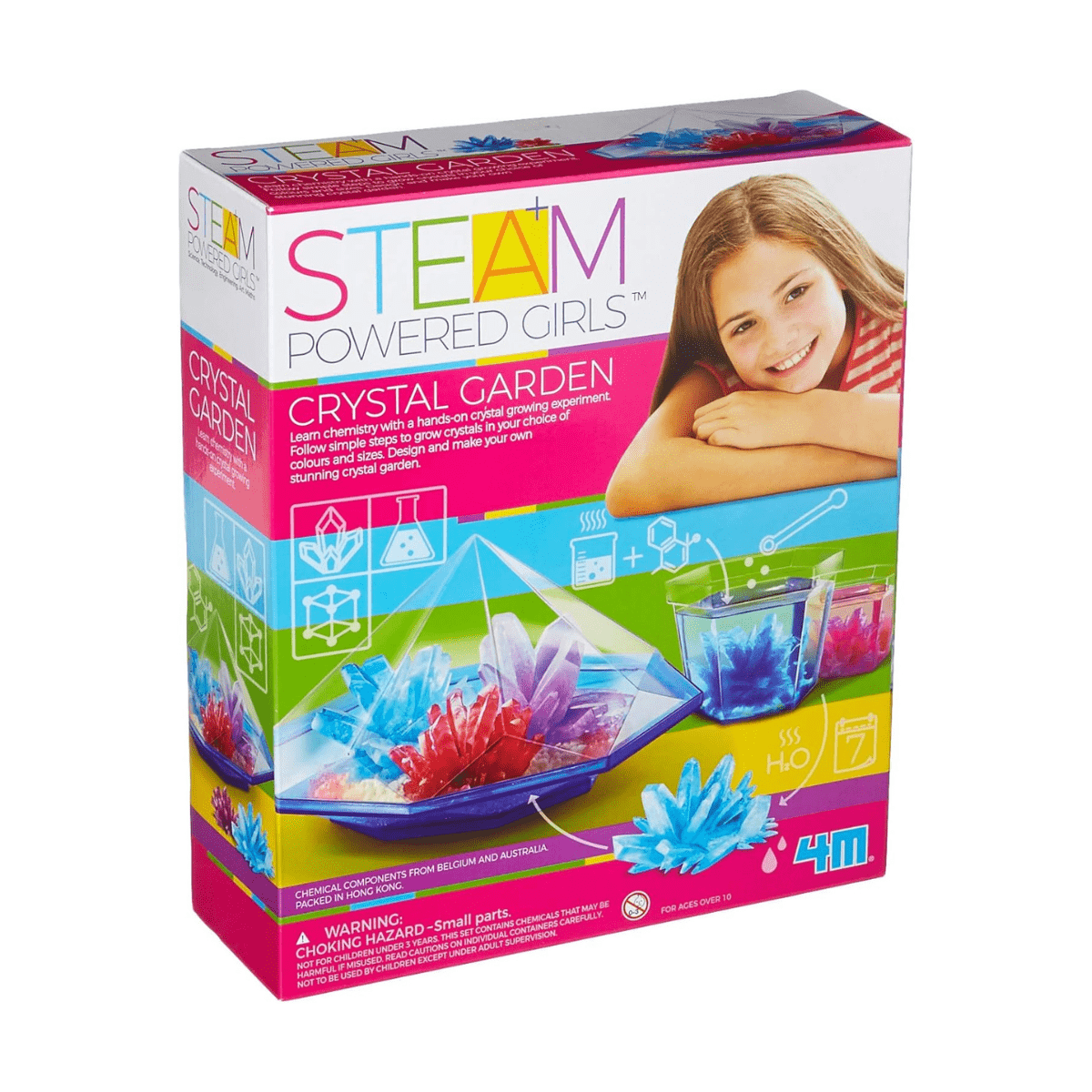 STEAM Powered Kids - Crystal Garden, Kit Scientifico Per Coltivare Cristalli, Gioco Educativo Di Chimica Per Bambini 14+ - 2