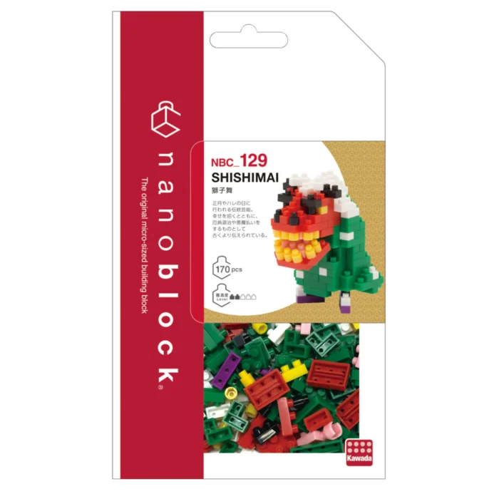Nanoblock NBC-129 shishimai (lion dance)