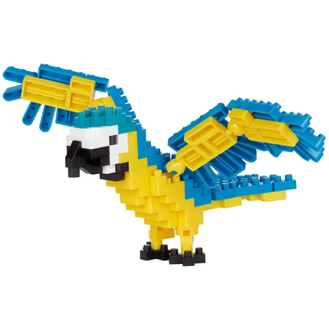 Nanoblock NBC-343 BLUE AND YELLOW MACAW