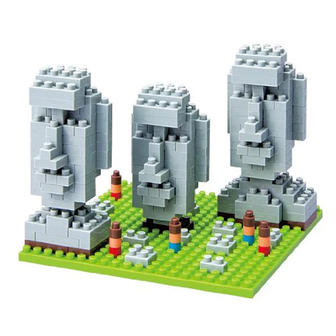 Nanoblock NBH-009 MOAI OF STATUES OF EASTER ISLAND