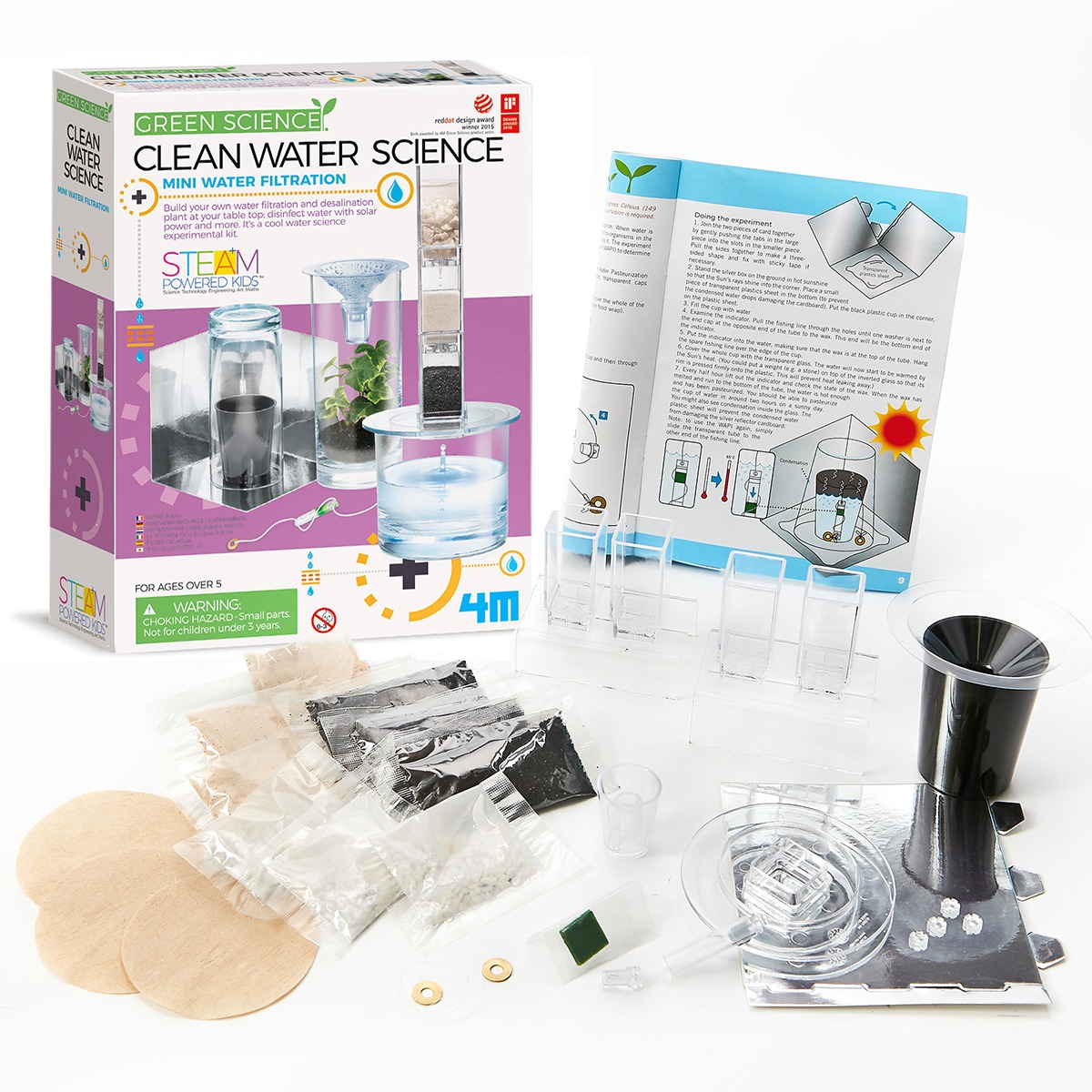Clean Science Items 4M Green Science - Clean Water Science - Lancashire Toys - Educational ...