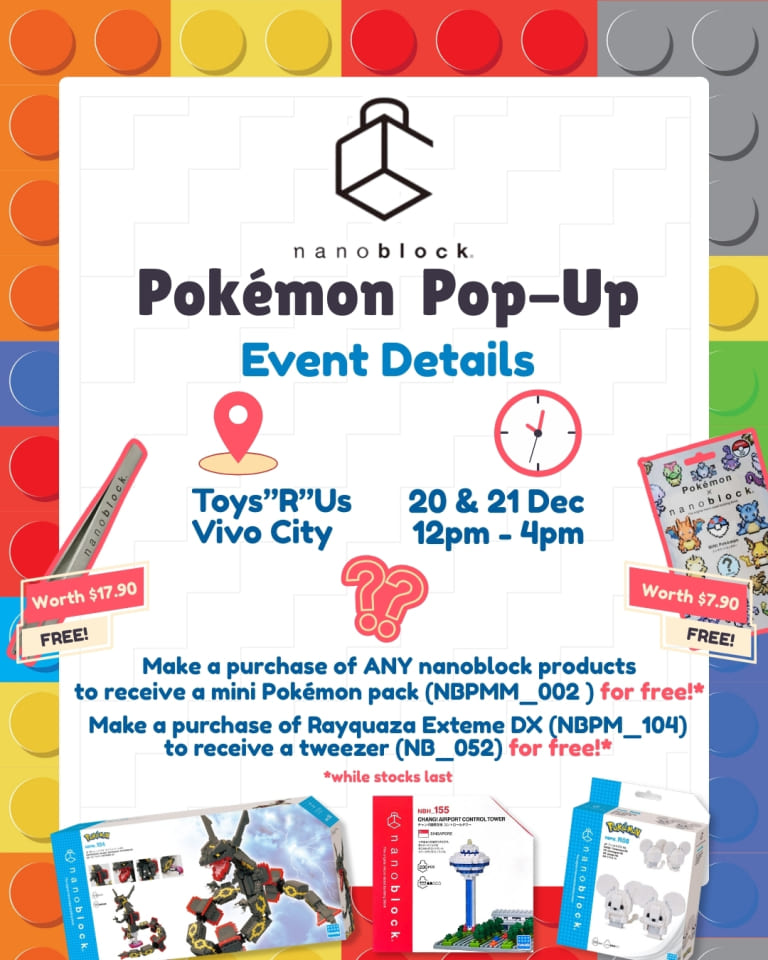 nanoblock Pokemon Giveaway Popup