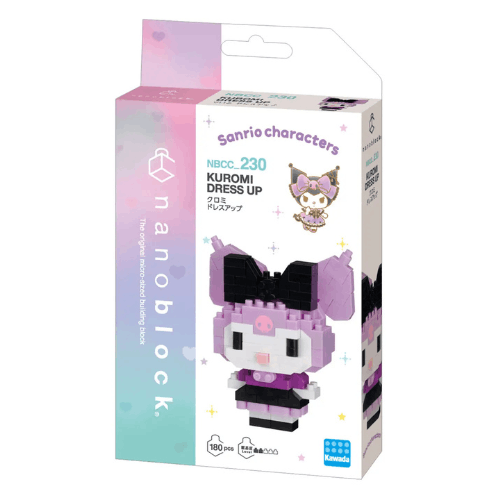 nanoblock Sanrio Kuromi Dress Up NBCC-230 (1)